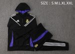 Real Madrid 24-25 Half-Zip Hoodie Black - 图片 2