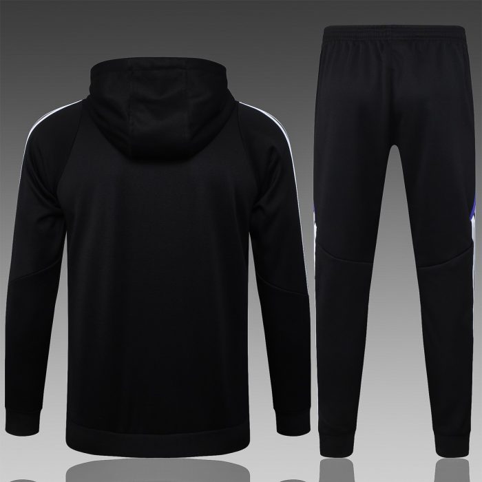 Real Madrid 24-25 Half-Zip Hoodie Black - 图片 7
