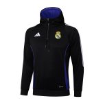 Real Madrid 24-25 Half-Zip Hoodie Black - 图片 8