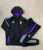 Real Madrid 24-25 Half-Zip Hoodie Black - 图片 9