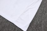 Real Madrid White Retro Polo (Green Trim) - 图片 3
