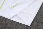 Real Madrid White Retro Polo (Green Trim) - 图片 4