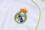 Real Madrid White Retro Polo (Green Trim) - 图片 6