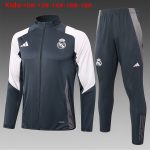 Real Madrid 24/25 Grey Kids Long Zipper Jacket