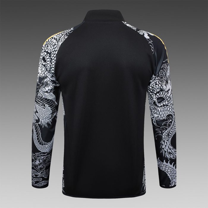 Real Madrid 24/25 Black (Ink Dragon) Long Zipper Jacket - 图片 3