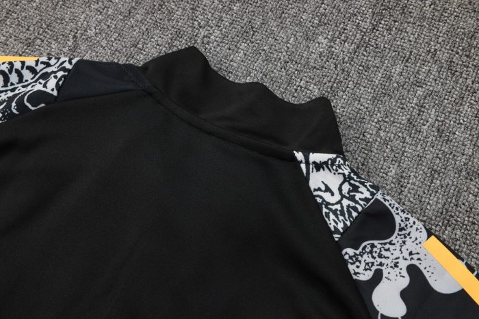 Real Madrid 24/25 Black (Ink Dragon) Long Zipper Jacket - 图片 6