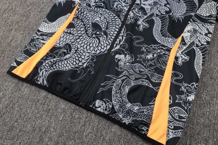 Real Madrid 24/25 Black (Ink Dragon) Long Zipper Jacket - 图片 7