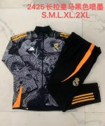 Real Madrid 24/25 Black (Ink Dragon) Long Zipper Jacket - 图片 9