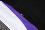 Real Madrid 24/25 Black Long Zip Jacket with Purple Collar - 图片 4