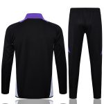 Real Madrid 24/25 Black Long Zip Jacket with Purple Collar - 图片 7
