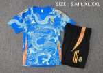 Real Madrid 24-25 Light Blue (Spray Ink Dragon) Short Sleeve Training Suit - 图片 2
