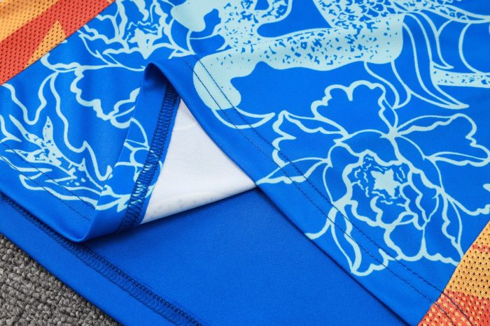 Real Madrid 24-25 Light Blue (Spray Ink Dragon) Short Sleeve Training Suit - 图片 4