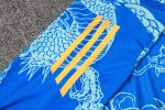 Real Madrid 24-25 Light Blue (Spray Ink Dragon) Short Sleeve Training Suit - 图片 5
