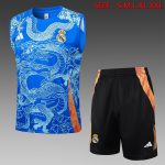 Real Madrid 24/25 Vest Blue Dragon Print