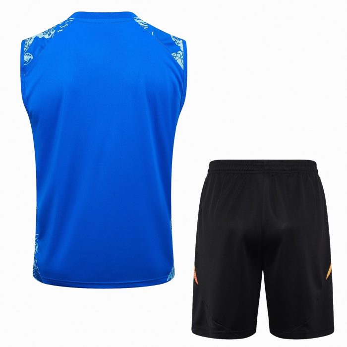 Real Madrid 24/25 Vest Blue Dragon Print - 图片 7