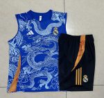 Real Madrid 24/25 Vest Blue Dragon Print - 图片 9