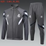 Real Madrid 24/25 Dark Grey Long Zip Jacket