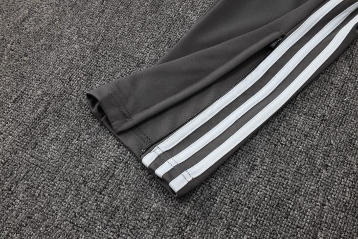 Real Madrid 24/25 Dark Grey Long Zip Jacket - 图片 3