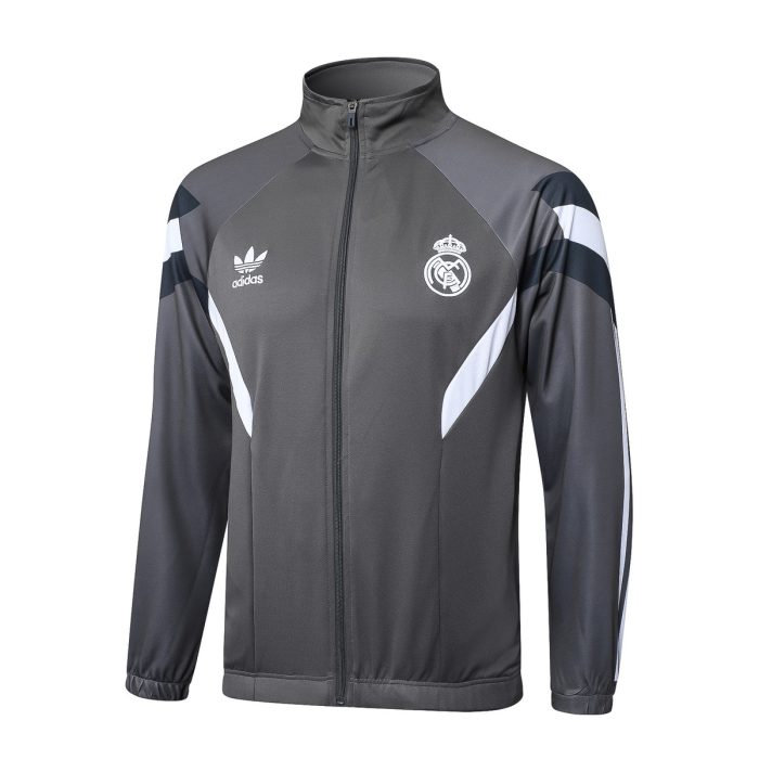 Real Madrid 24/25 Dark Grey Long Zip Jacket - 图片 8