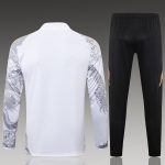 Real Madrid 24-25 White (Spray Ink Dragon) Half-Zip Jacket - 图片 2