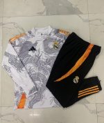 Real Madrid 24-25 White (Spray Ink Dragon) Half-Zip Jacket - 图片 9