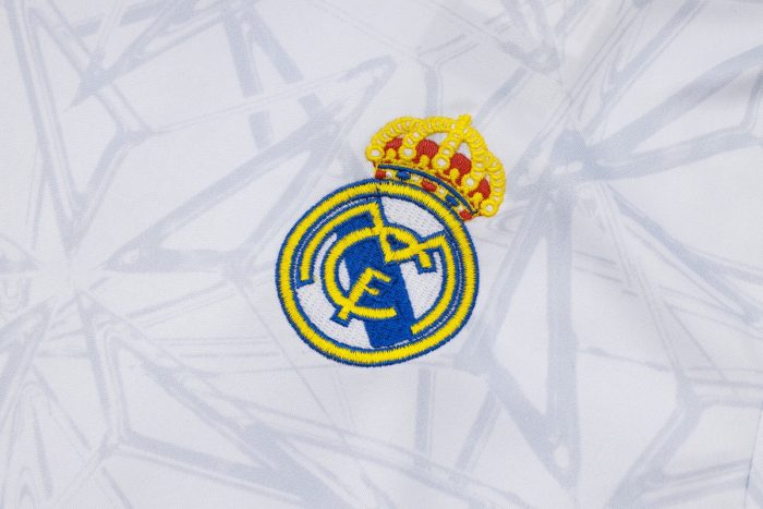 Real Madrid 24-25 White Splatter Short Sleeve Training Shirt - 图片 5