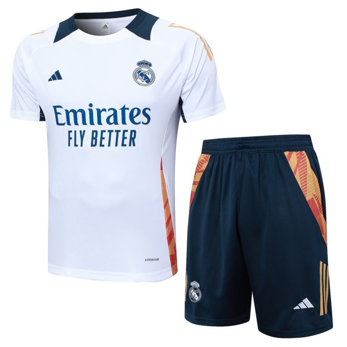 Real Madrid 24-25 White Short Sleeve Training T-Shirt - 图片 8