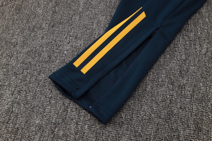 Real Madrid 24-25 White Kids Long Zipper Jacket - 图片 3