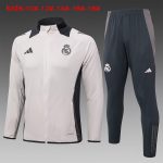 Real Madrid 24/25 Light Pink Kids Long Zipper Jacket