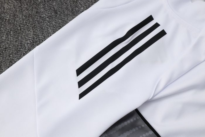 Real Madrid White Long Zipper Jacket - 图片 6