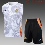 Real Madrid 24/25 White Vest (Spray Ink Dragon)