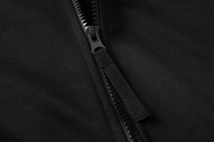 Real Madrid 2021 Long Zip Hoodie Black - 图片 5