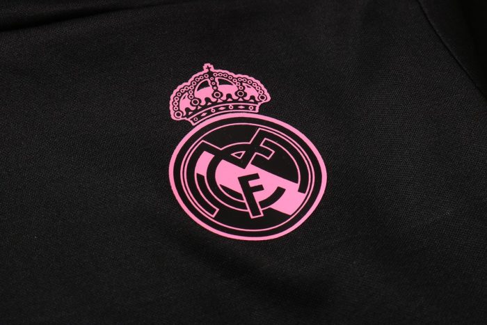 Real Madrid 2021 Long Zip Hoodie Black - 图片 6