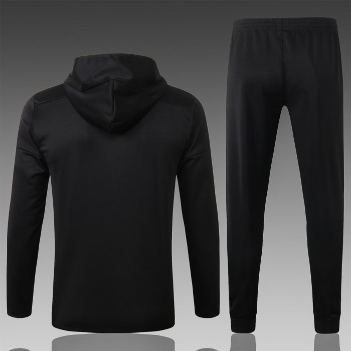 Real Madrid 2021 Long Zip Hoodie Black - 图片 7