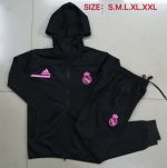 Real Madrid 2021 Long Zip Hoodie Black - 图片 9