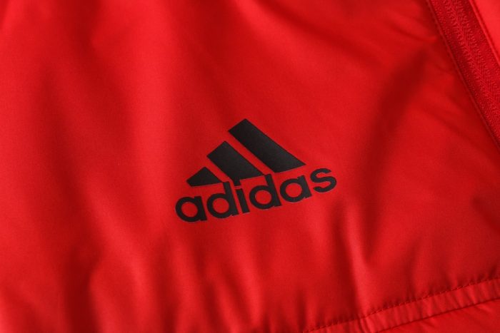 2021 Real Madrid Red Cotton Jacket - 图片 8