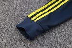Real Madrid 22/23 Long Zip Jacket White with Royal Blue Sleeves - 图片 5