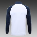 Real Madrid 22/23 Long Zip Jacket White with Royal Blue Sleeves - 图片 7