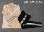 Real Madrid 23-24 Half-Zip Jacket Apricot Ink Splatter - 图片 2