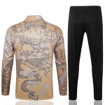Real Madrid 23-24 Half-Zip Jacket Apricot Ink Splatter - 图片 7