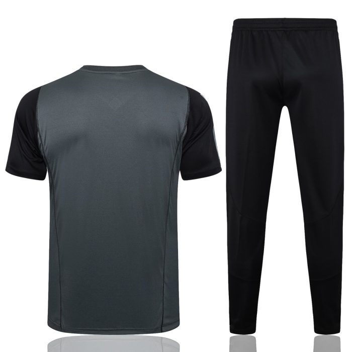 Real Madrid 23-24 Short Sleeve Training Suit Dark Green - 图片 3