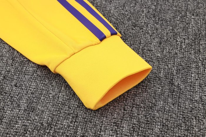Real Madrid 23-24 Purple Long Zip Jacket - 图片 5