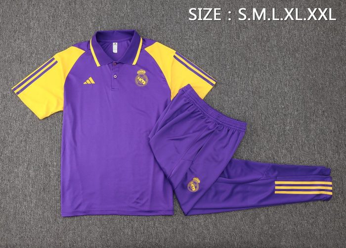 Real Madrid 23-24 Purple Polo - 图片 2