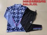 Real Madrid 23-24 Black Gray Splatter Half Zip Jacket - 图片 9
