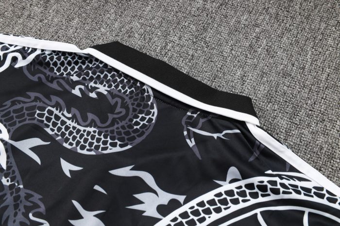 Real Madrid 23-24 Black Ink Splash (Chinese Dragon) Polo - 图片 3