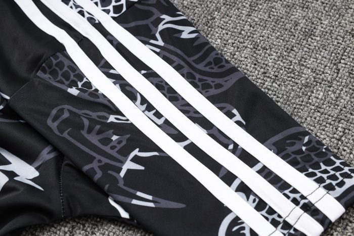 Real Madrid 23-24 Black Ink Splash (Chinese Dragon) Polo - 图片 4