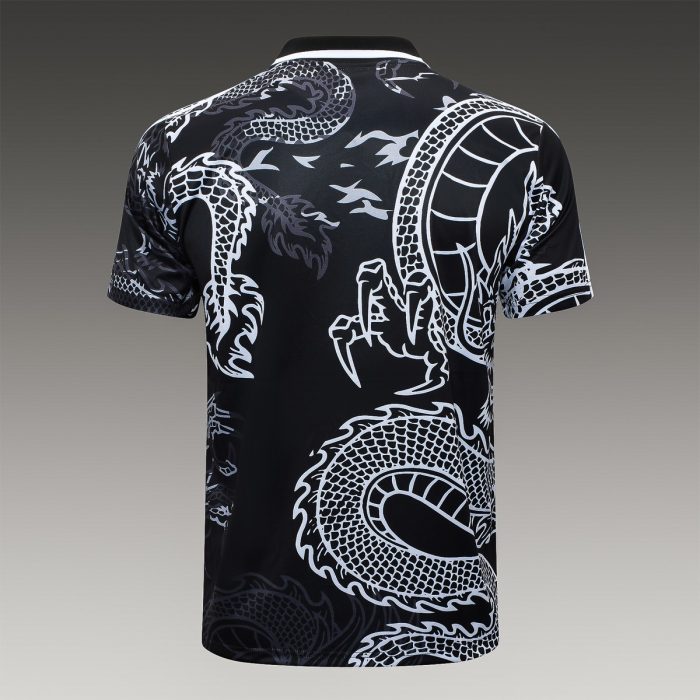 Real Madrid 23-24 Black Ink Splash (Chinese Dragon) Polo - 图片 7