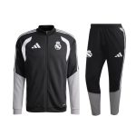 Real Madrid Black Kids Long Zipper Jacket