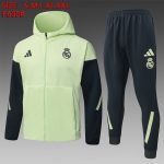 Real Madrid Light Green Long Zipper Jacket - 图片 2