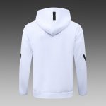 Real Madrid White Long Zip Jacket with Hood - 图片 8